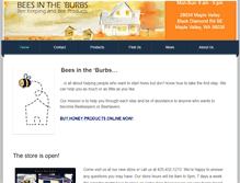 Tablet Screenshot of beesinthe-burbs.com